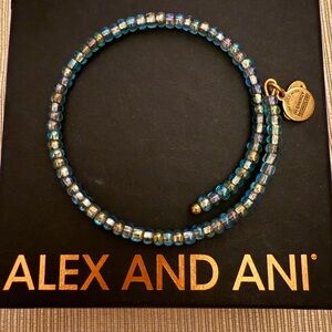 ⭐️ Alex and Ani: Iridescent Blue Wrap Bracelet